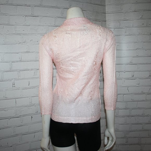 🌷📮 Once Again · Vintage Retro Pink Button-Down · Size Small - Picture 5 of 5